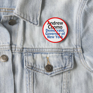 Anti Andrew Cuomo Demokratischer Gouverneur von Ne Button