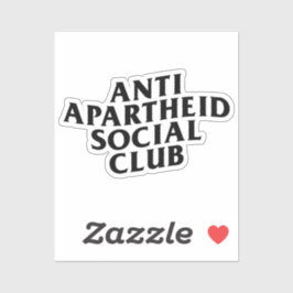 Anti Apartheid Social Club Aufkleber