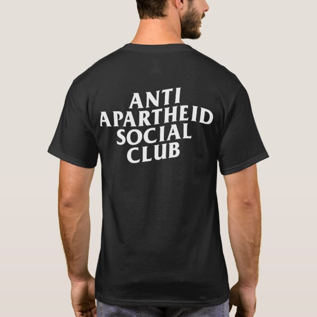 Anti Apartheid Social Club Front & Back T-Shirt (Rückseite)