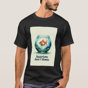 Anti-Aquarium-Tierschutz-Fisch T-Shirt