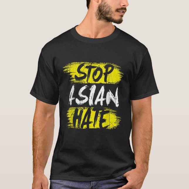 Anti-asiatischer Rassismus Aapi Bewusstsein stoppe T-Shirt (Vorderseite)