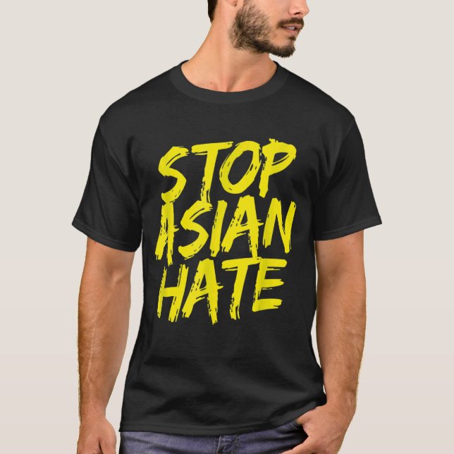Anti-asiatischer Rassismus Aapi-Unterstützung stop T-Shirt (Vorderseite)