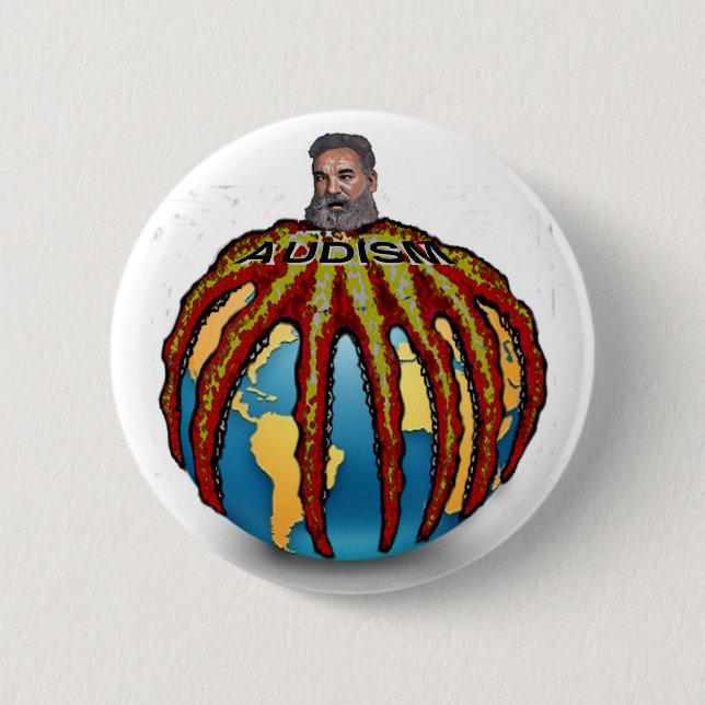 Anti-Audism - die Krake von Hilfsgeräteantrieb Button (Vorderseite)