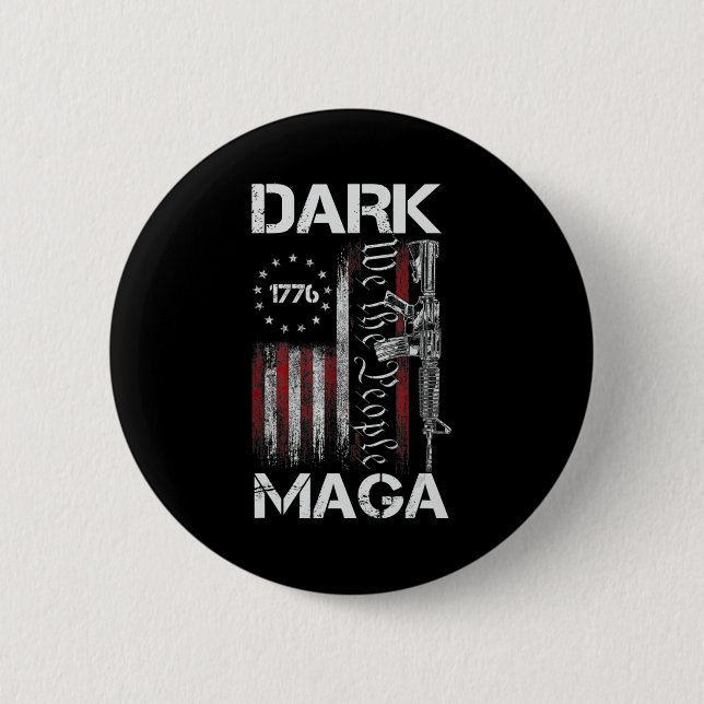 ANTI-BIDEN DARK MAGA UNTERSTÜTZUNG TRUMP BUTTON (Vorderseite)