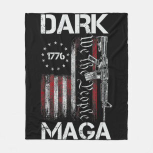 ANTI-BIDEN DARK MAGA UNTERSTÜTZUNG TRUMP FLEECEDECKE