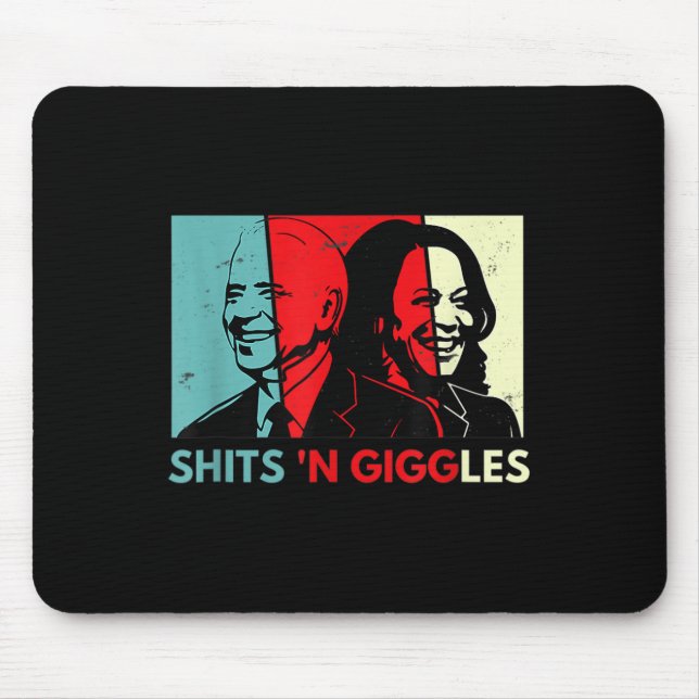 Anti Biden Harris S n Giggles politisches Geschenk Mousepad (Vorne)