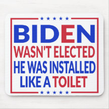 Anti Biden, Joe Biden wie eine Toilette - Anti Bid