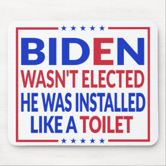 Anti Biden, Joe Biden wie eine Toilette - Anti Bid Mousepad