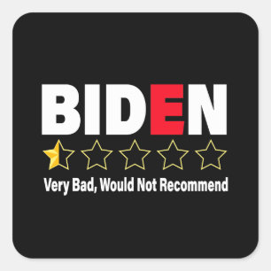 Anti-Biden Sehr schlechte Republikaner mit Halbste Quadratischer Aufkleber