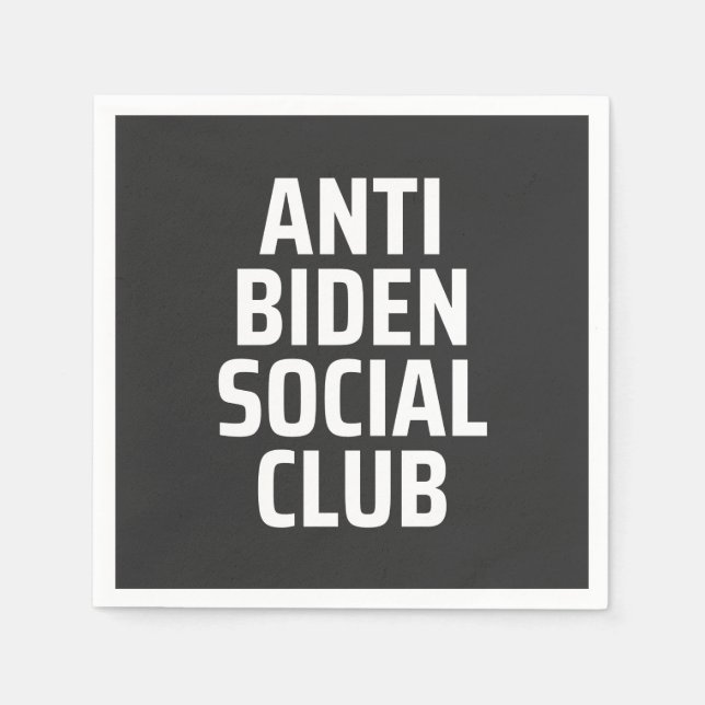 Anti Biden Social Club Serviette (Vorderseite)