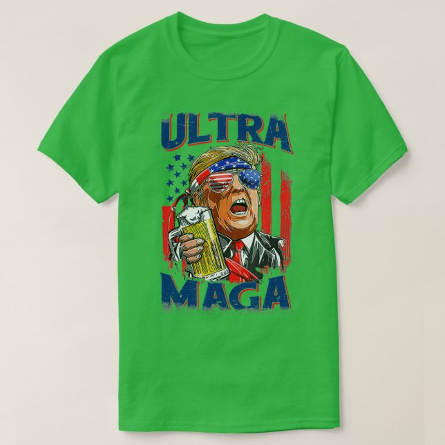 Anti Biden Ultra MAGA Funny Trump MAGA King Pro Tr T-Shirt (Design vorne)