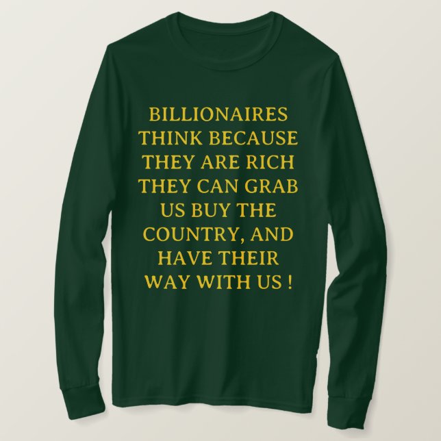 Anti - Billionaire - T-Shirt (Design vorne)