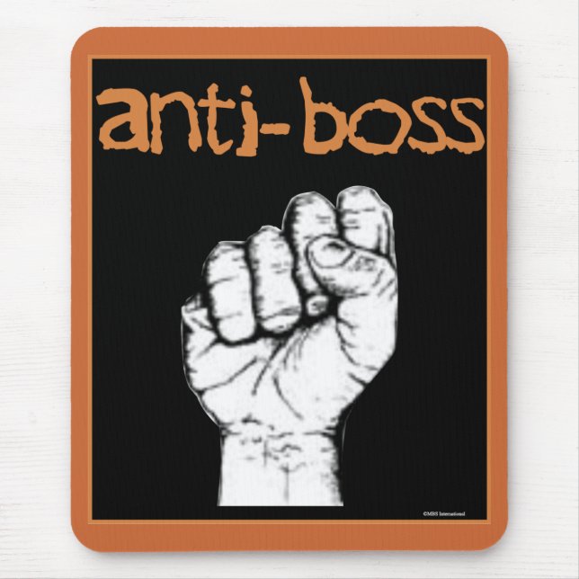 Anti Boss slave wages union workers rights labor Mousepad (Vorne)