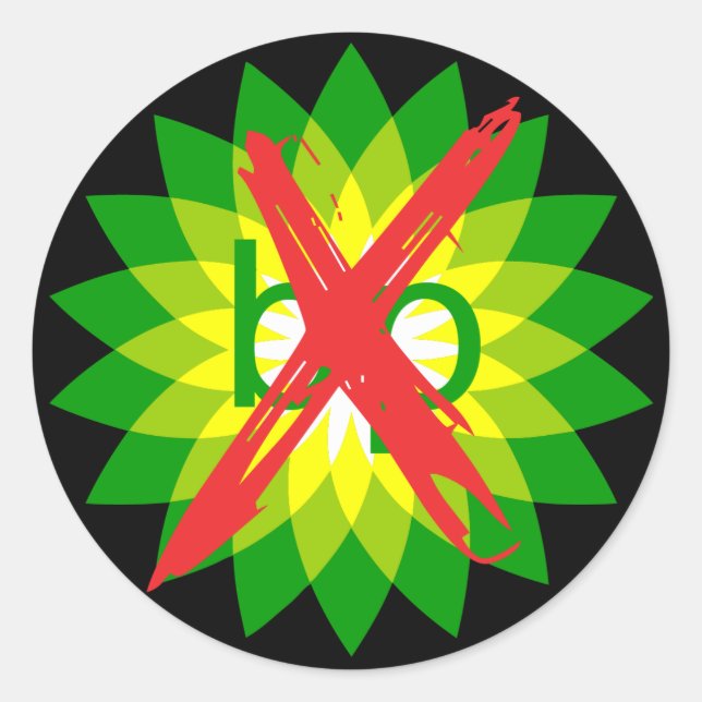 Anti-BP Round-Aufkleber Runder Aufkleber (Vorderseite)