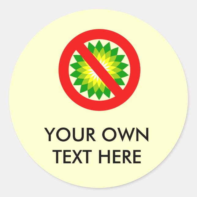 Anti-BP Runder Aufkleber (Vorderseite)