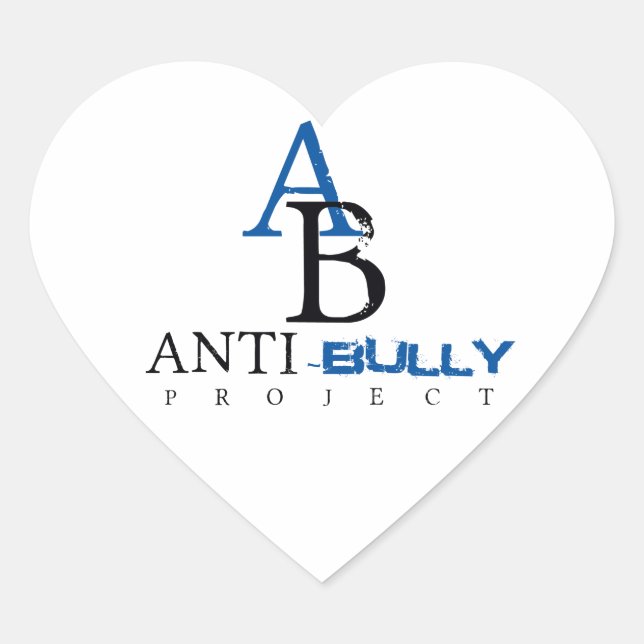 Anti-Bully-Projekte zur Förderung von Anti-Bully Herz-Aufkleber (Vorderseite)