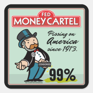 Anti-Bundesstaatlich Reserve-Aufkleber-Set Quadratischer Aufkleber