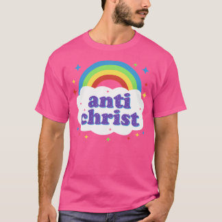 Anti-Christ Niedlich Kawaii Rainbow T-Shirt
