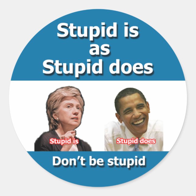 Anti Clinton Obama Stickers (Vorderseite)