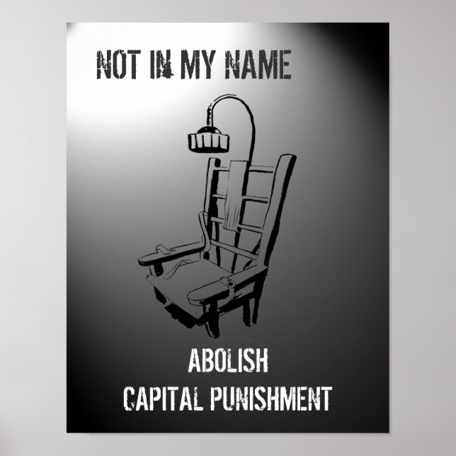 Anti-Death-Penalty-Poster-Print Poster (Vorne)