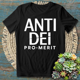 Anti DEI Pro Merit - Fett Statement on Equality T-Shirt