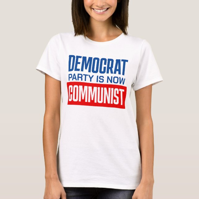 Anti-Demokrat Party Pro-Republikaner T-Shirt (Vorderseite)