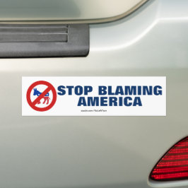 Anti-Demokraten hören auf, Amerika die Schuld zu g Autoaufkleber