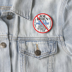Anti-Demokratische Joe Biden für Präsident Button