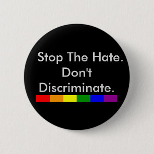 Anti-Diskriminierung und Gleichheit Gay Pride Button