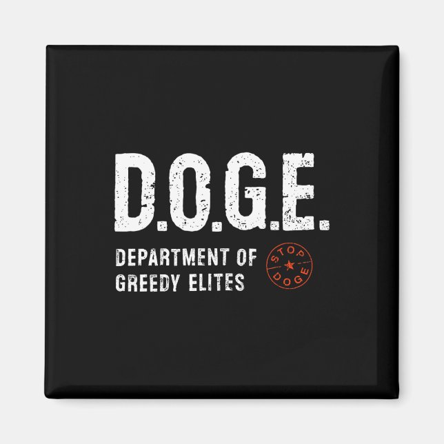 Anti Doge D.o.g. Echte Bedeutung Funny Definition Magnet (Vorne)