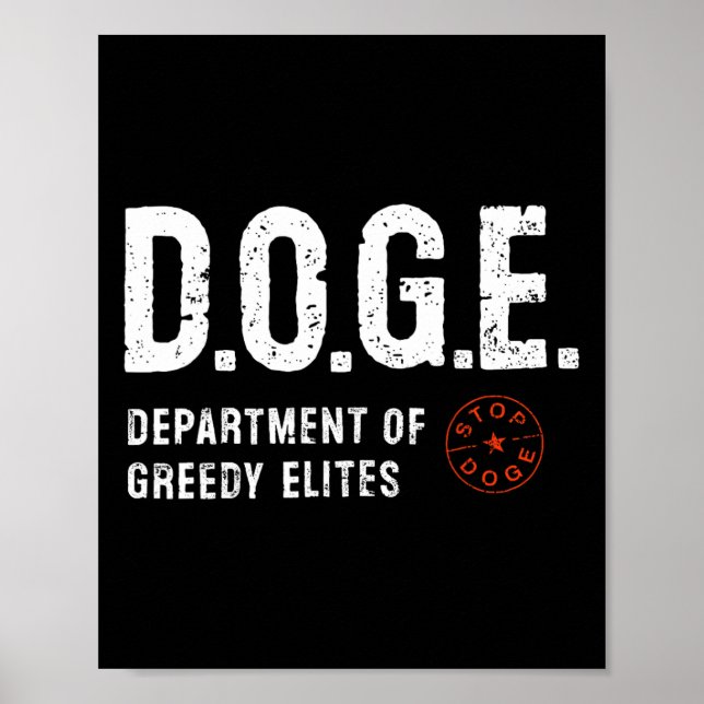 Anti Doge D.o.g. Echte Bedeutung Funny Definition Poster (Vorne)