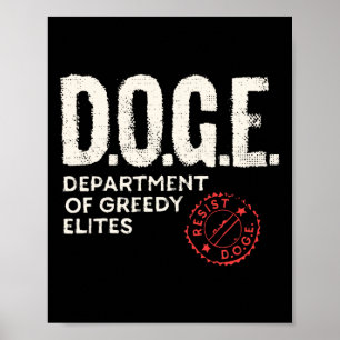 Anti Doge D.o.g. Echte Bedeutung Poster
