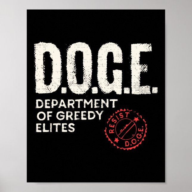 Anti Doge D.o.g. Echte Bedeutung Poster (Vorne)