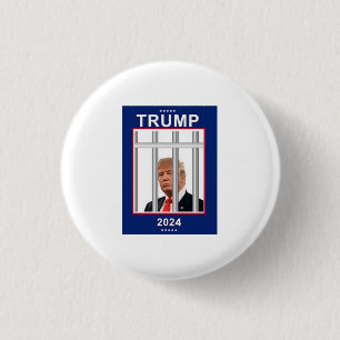 Anti Donald Trump 2024 Gefängnis Button