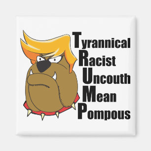 Anti Donald Trump Bulldog Funny Magnet