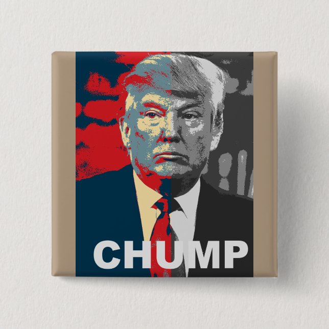 Anti Donald Trump Kampagne | Knopf Button (Vorderseite)