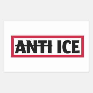 Anti-Einwanderungs- und Zollbehörde (ICE) Rechteckiger Aufkleber