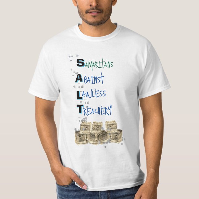 ANTI-Eis Politische Wert T-Shirt (SALT) - Salz (Vorderseite)