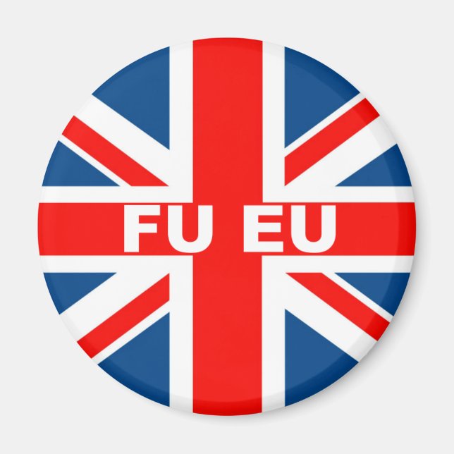 Anti-EU-Flagge Magnet (Vorne)
