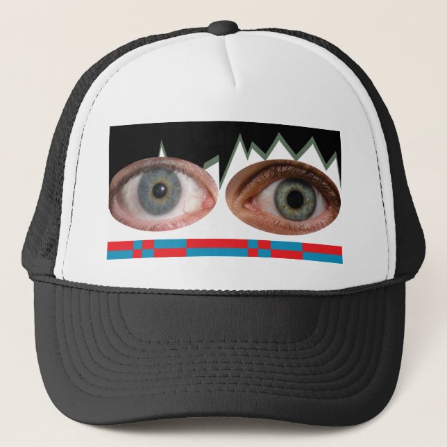 Anti-Facial Recognition Hat 3 Truckerkappe (Vorderseite)