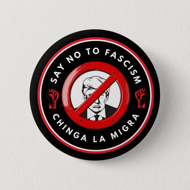Anti-Faschismus-Denimjacke Button (Vorderseite)