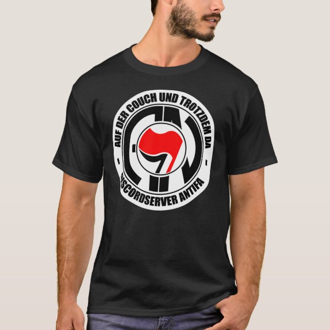 Anti-Faschist Network Logo Shirt Essential T - Shi (Vorderseite)