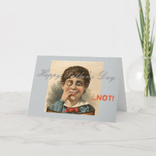 Anti Father's Day Card, bad dad family dysfunction Karte