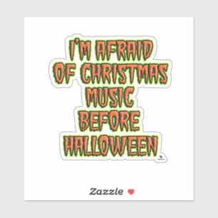Anti-Festmusik vor Halloween Lustig Aufkleber