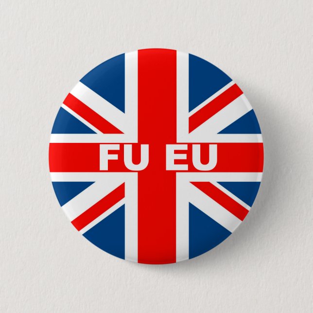 Anti-Flagge EU Briten Button (Vorderseite)
