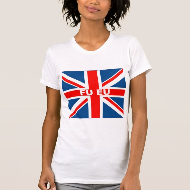 Anti-Flagge EU Briten T-Shirt (Vorderseite)