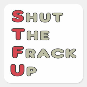 Anti-Fracking Quadratischer Aufkleber