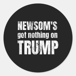 Anti Gavin Newsom, Kaliforniens Gouverneur Newsom' Runder Aufkleber