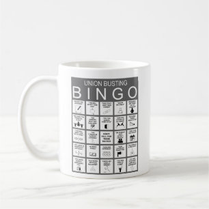 Anti-Gewerkschaft-Bingo-Kaffee-Cup Kaffeetasse