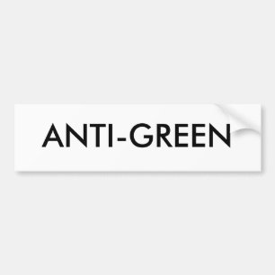 ANTI-GREEN AUTOAUFKLEBER